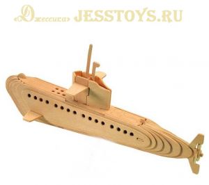 Деревянный конструктор Подводная лодка (№P042) ― Джессика