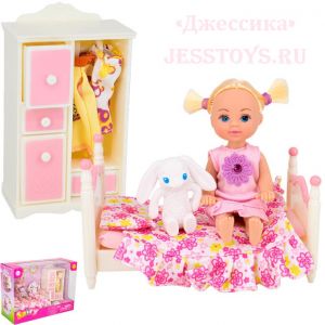 Кукла  малышка в спальне (№8392) ― Джессика