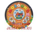 Мозаика в круглой коробке 80 деталей (№01033)