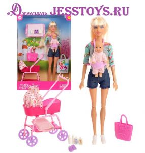 Кукла Defa Lucy с ребенком и коляской (№8380) ― Джессика