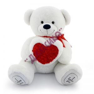 Мягкая игрушка Медведь "Цветочное сердце" (№1909/100) ― Джессика