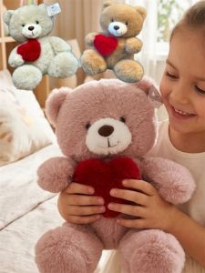 Мягкая игрушка Медведь с ♥ (№4647/30) ― Джессика