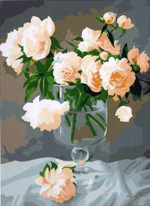 Картина по номерам "Белые цветы" (40*50) ― Джессика