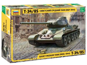 Сборная модель ""Советский средний танк Т-34/85" (№3687) ― Джессика