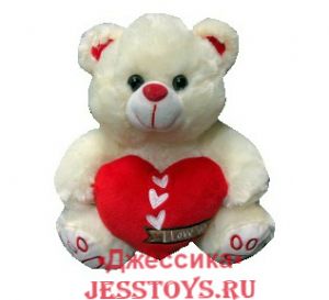 Мягкая игрушка Медведь с сердцем (№9335/30) ― Джессика