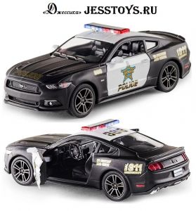 Модель металлическая Ford Mustang GT 2015 Полиция (№KT5386) ― Джессика