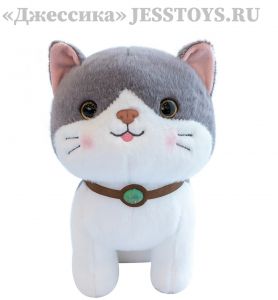 Мягкая игрушка Кошка с ошейником (№22540/30) ― Джессика
