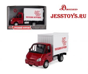 Машина инерционная «ГАЗель Грузовой фургон: Магазин игрушек (№9077-F) ― Джессика