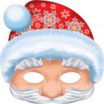 Карнавальная маска Дед Мороз