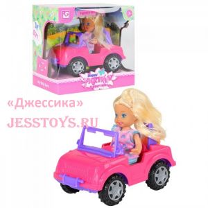 Кукла малышка на машине (№899-102K) ― Джессика