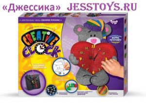 Набор для творчества Часы Creative clock  Мишка (№СС-01-03) ― Джессика