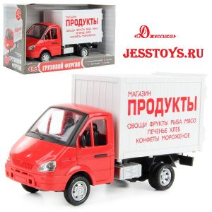 Машина инерционная «ГАЗель Грузовой фургон: Продукты» (№9077-А)  ― Джессика