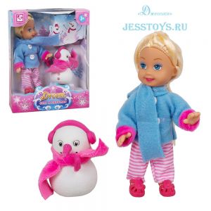 Кукла Малышка со снеговиком (№K899-83) ― Джессика