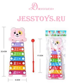 Металлофон Мишка (№668-55)