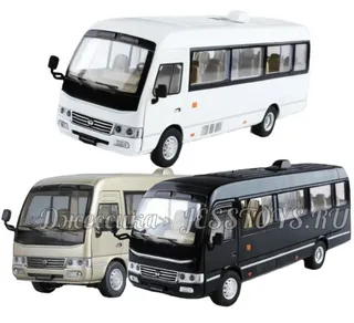 Модель металлическая автобус Toyota Coaster BUS